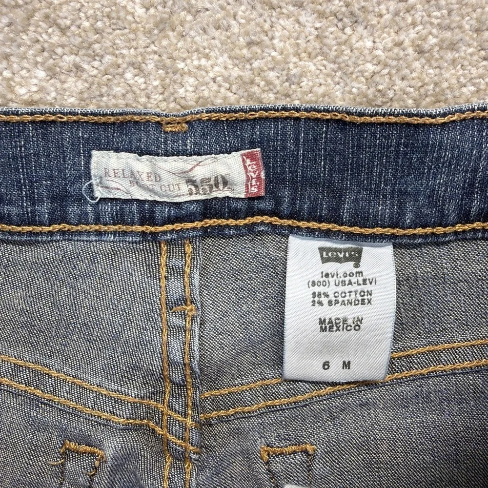 Levis 550 Relaxed Bootcut‎ Blue Jeans Womens 4M (FITS 28 X 28) Denim Stretch